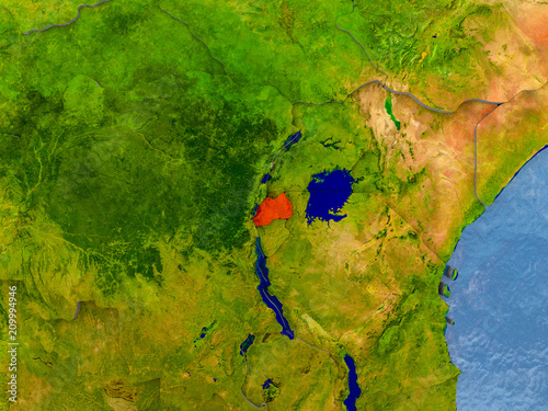 Map of Rwanda photo