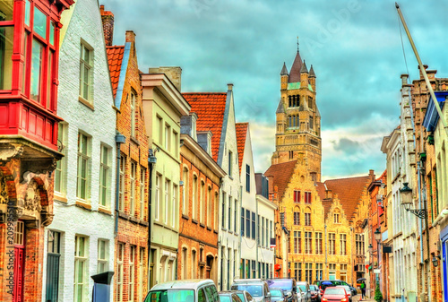 Traditional houses in Bruges, Belgium