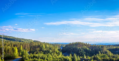 Summer landscape from Sotkamo, Finland.