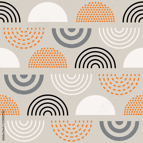 Abstract mid century pattern