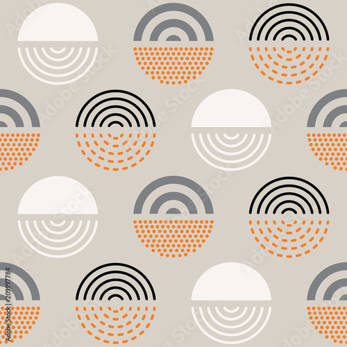 Abstract mid century pattern