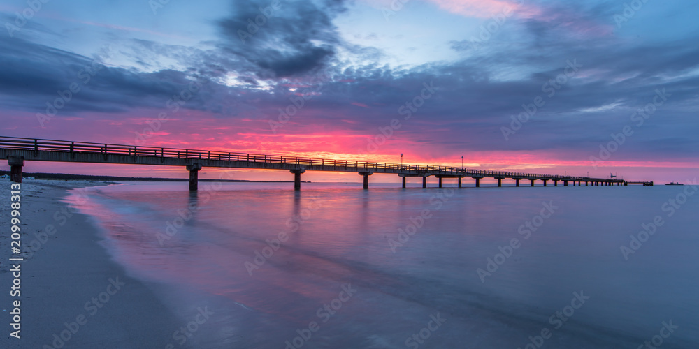 Sonnenuntergang am meer