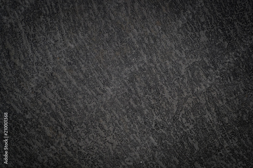 Black granite stone texture and background