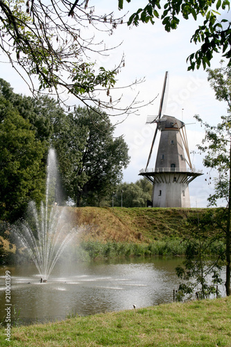 Historical Dutch windmill Nooitgedacht photo