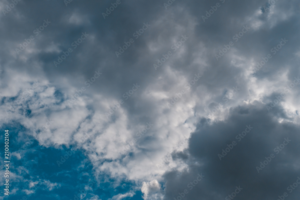 Beautiful sky with clouds in early May Beautiful sky with clouds in early May