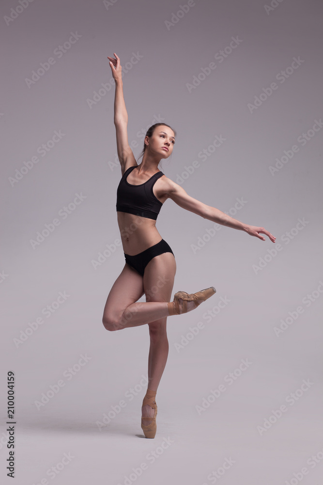 beautiful ballet dancer isolated