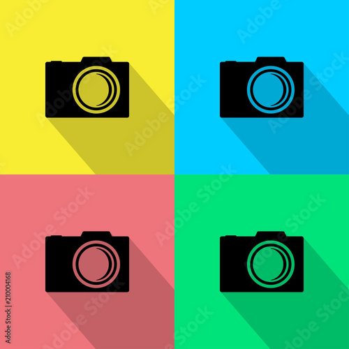 Square camera, icon.