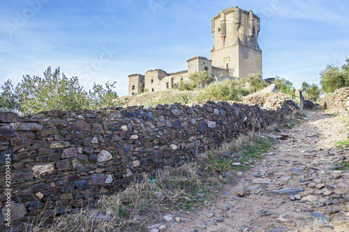 Road to Belalcazar Castle, Cordoba, Spain photo
