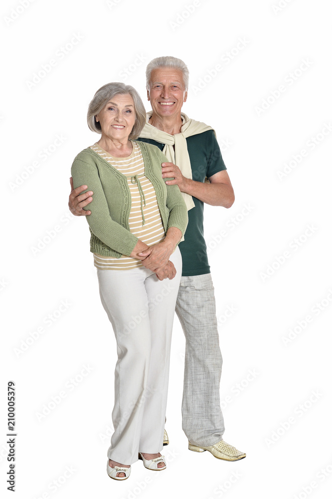 portrait of senior couple embracing isolated portrait of senior couple embracing isolated