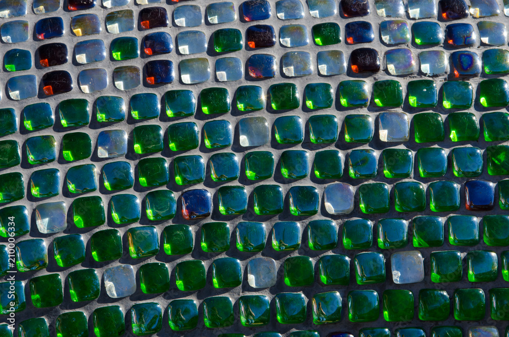 Fototapeta premium beautiful mosaic sparkles in the sun