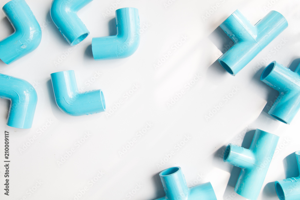 piece of pipes object with copyspace on white background . plastic tube piece of pipes object with copyspace on white background . plastic tube