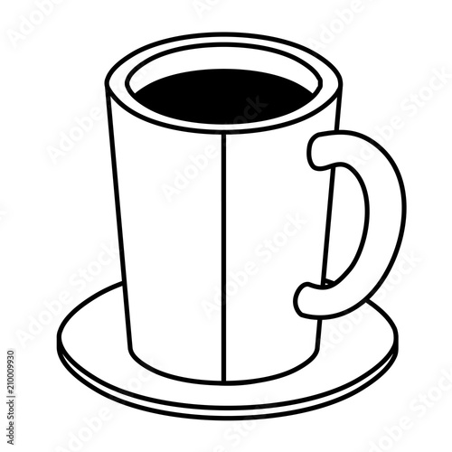 coffee cup isometric icon vector illustration design
