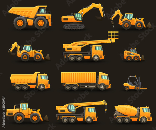Construction machinery set