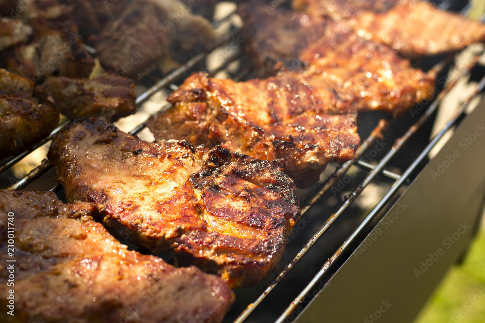 juicy grilled meat