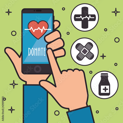 medicine online healthcare icons vector illustration design