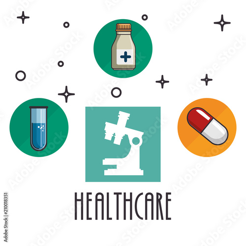 medical healthcare set icons vector illustration design