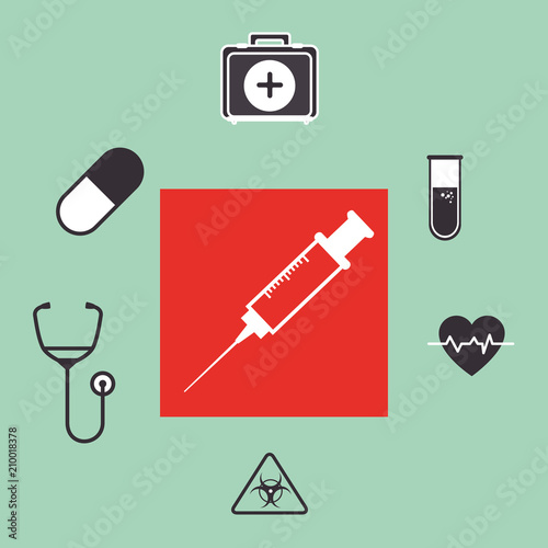 medical healthcare set icons vector illustration design