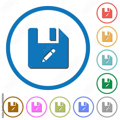 Rename file icons with shadows and outlines
