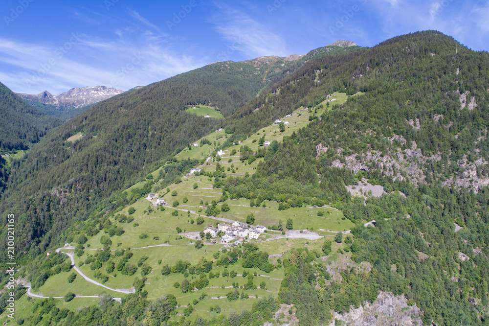 Village of Cavaione, Val Poschiavo