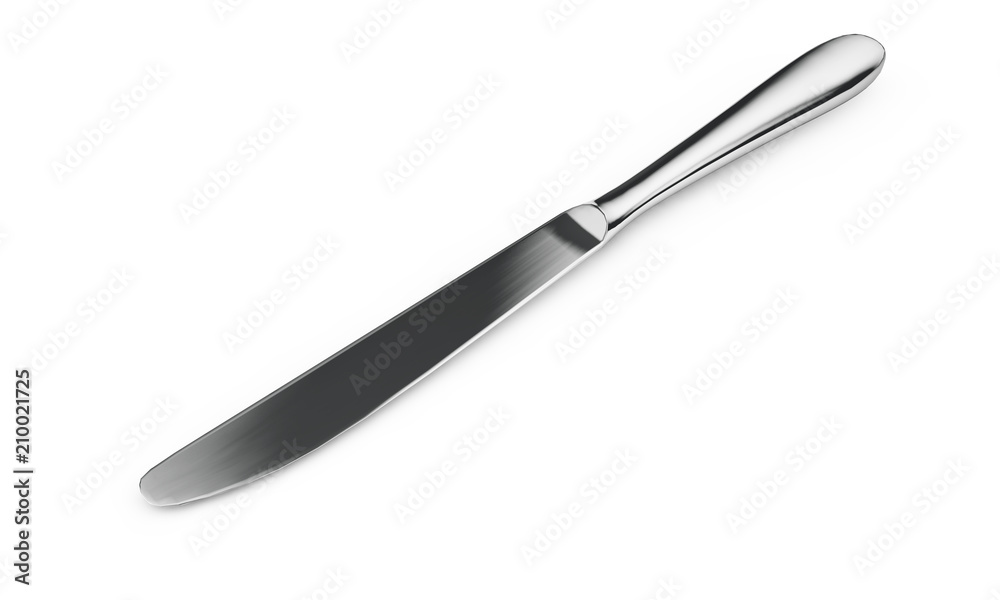 3d render knife on a white background 3d render knife on a white background