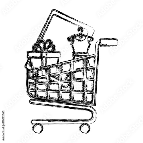 shopping cart ecommerce icons vector illustration design