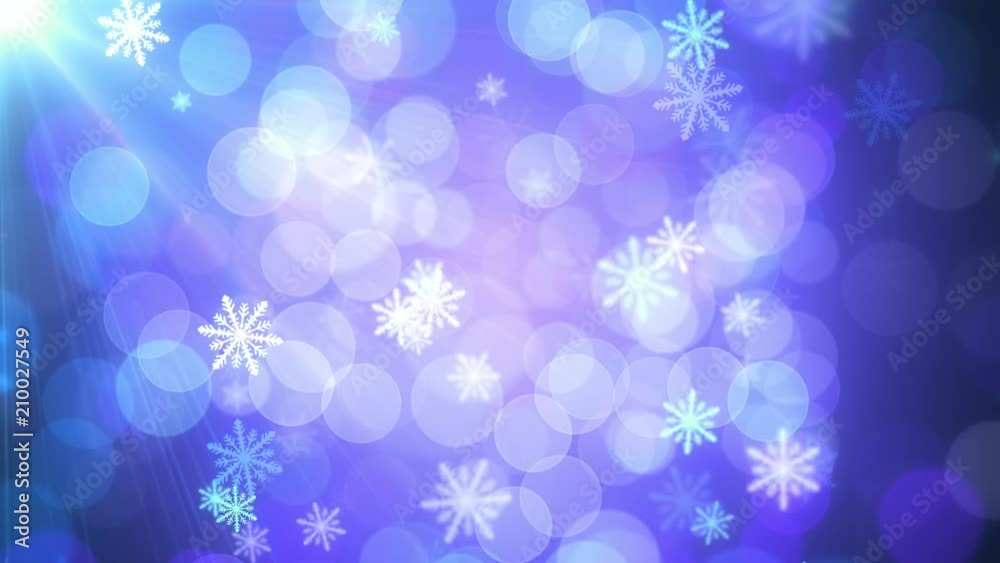 Blue Holiday Lights Snowflakes Blue Holiday Lights Snowflakes