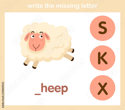 write the missing letter