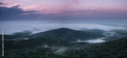 Hill surrounded with fog © Branimir