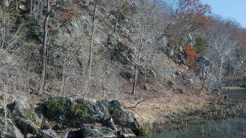Rocky banks of Potomac River near Great Falls