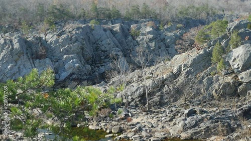 Rocky banks of Potomac River near Great Falls
