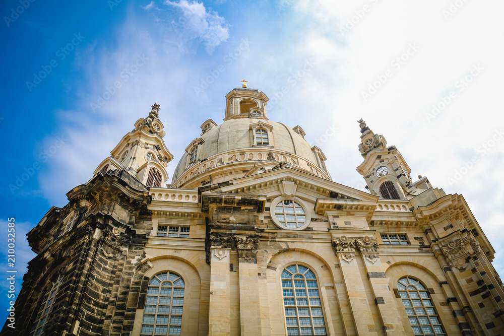 Dresdener Frauenkirche in Sachsen in Deutschland