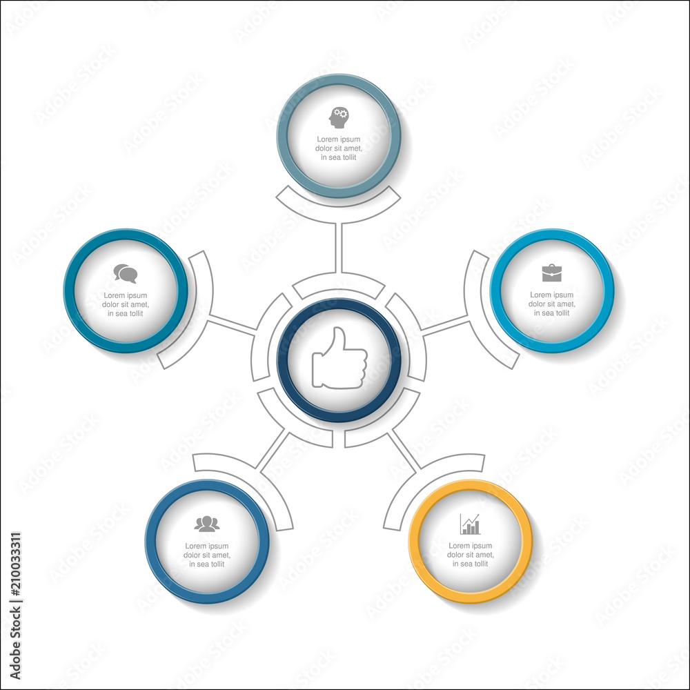 Vector infographic template for diagram, graph, presentation, chart, business concept with 5 options. Vector infographic template for diagram, graph, presentation, chart, business concept with 5 options.