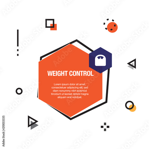 Weight Control Infographic Icon