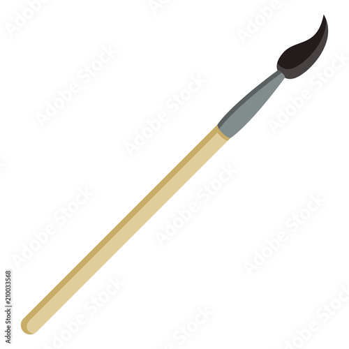 Vector Color Flat Icon - Painting Brush