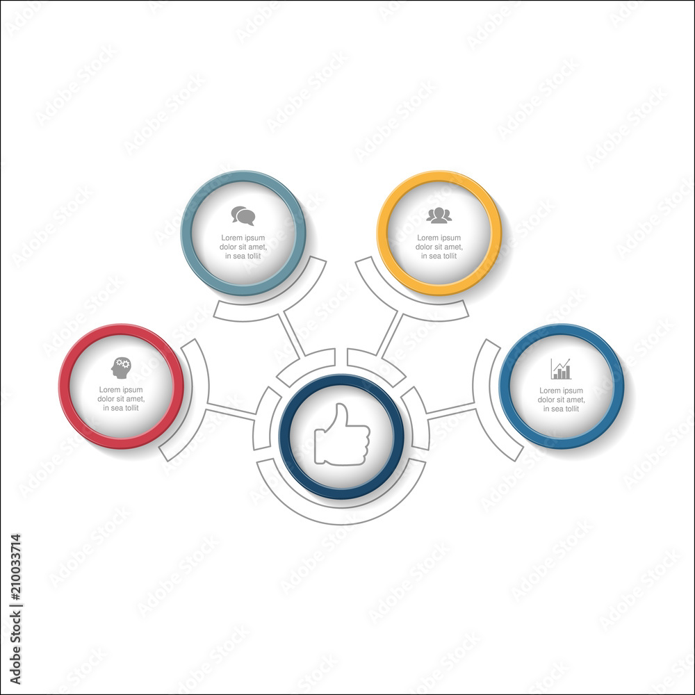 Vector infographic template for diagram, graph, presentation, chart, business concept with 4 options. Vector infographic template for diagram, graph, presentation, chart, business concept with 4 options.
