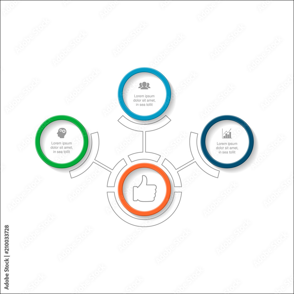 Vector infographic template for diagram, graph, presentation, chart, business concept with 3 options. Vector infographic template for diagram, graph, presentation, chart, business concept with 3 options.