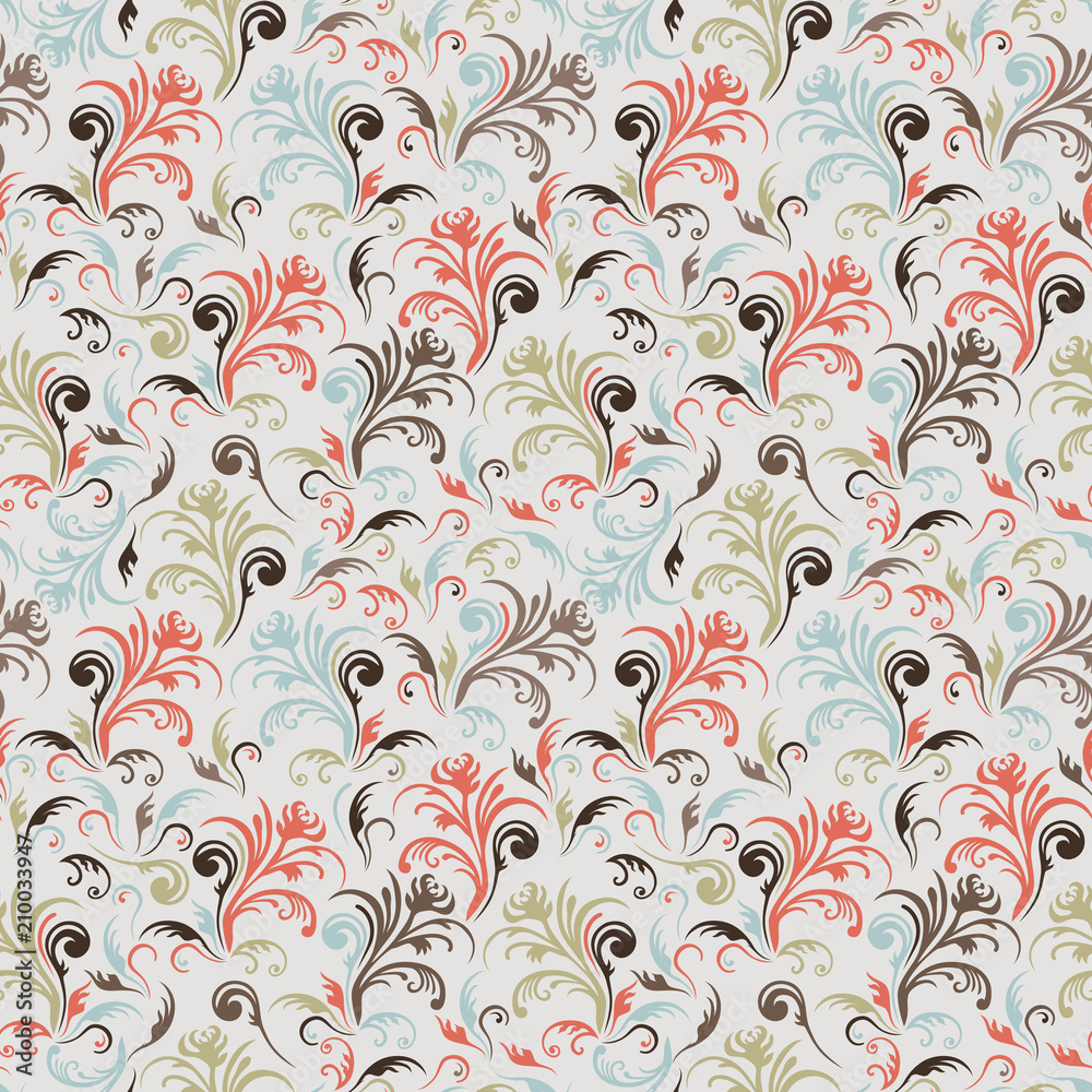 Seamless floral vector pattern Seamless floral vector pattern