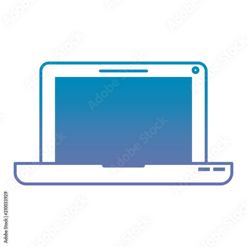 laptop computer isolated icon vector illustration design