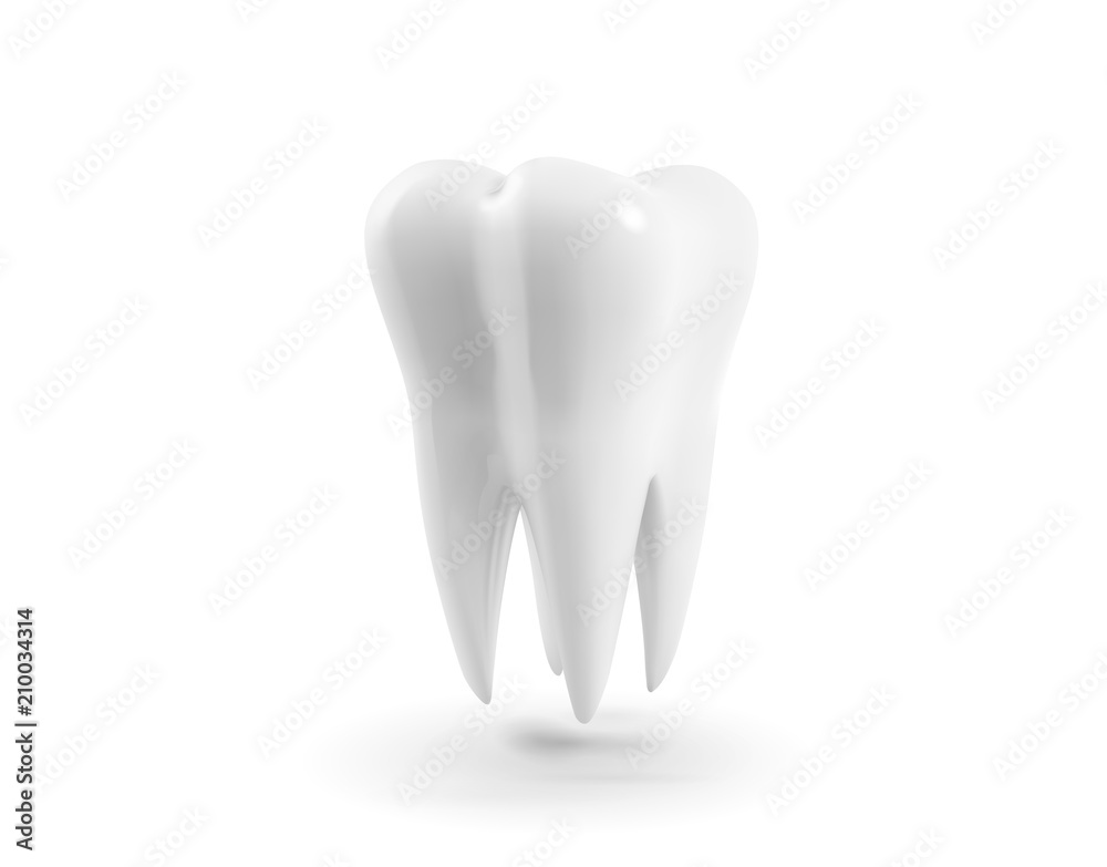 Vector Tooth, 3d Realistic Illustration. Dental, Medicine And Health Concept Design Element Isolated On A White Background Vector Tooth, 3d Realistic Illustration. Dental, Medicine And Health Concept Design Element Isolated On A White Background