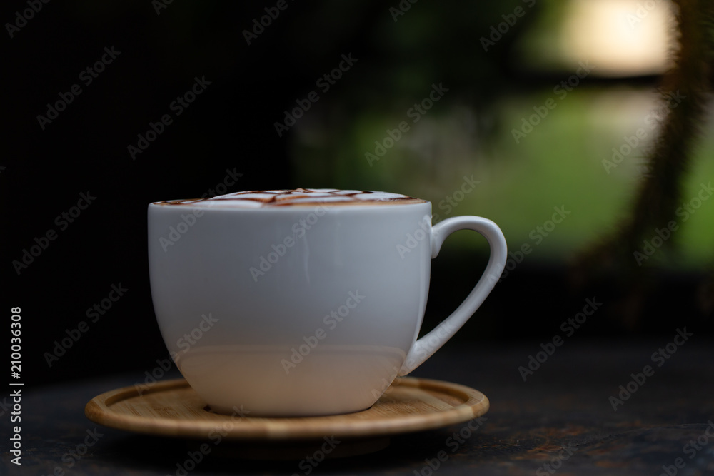 Obraz premium Tła kawy Latte.