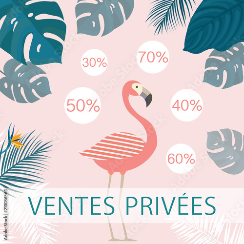 Ventes privées soldes d'été et réductions