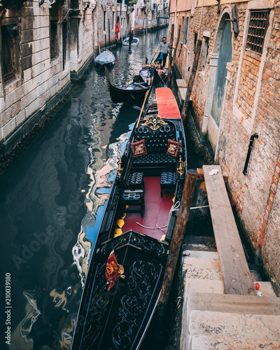 Boats and canals, Venice italy