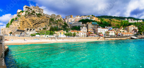Italian summer holidays -Pizzo Calabro - beautiful coastal town in Calabria Italy