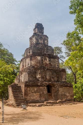 Sathmahal Prasada ruins at the ancient city Polonnaruwa  Sri Lanka