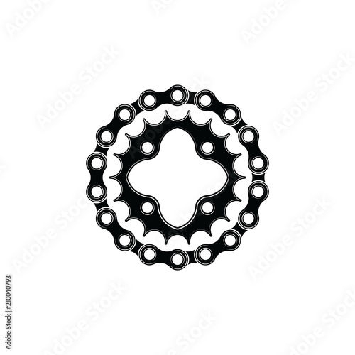 Bicycle sprocket and chain