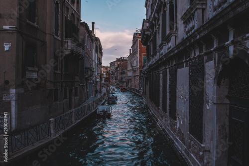 Streets and canals  Venice Italy