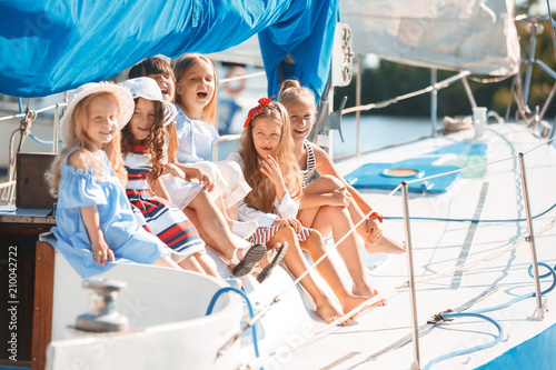 The children on board of sea yacht © master1305