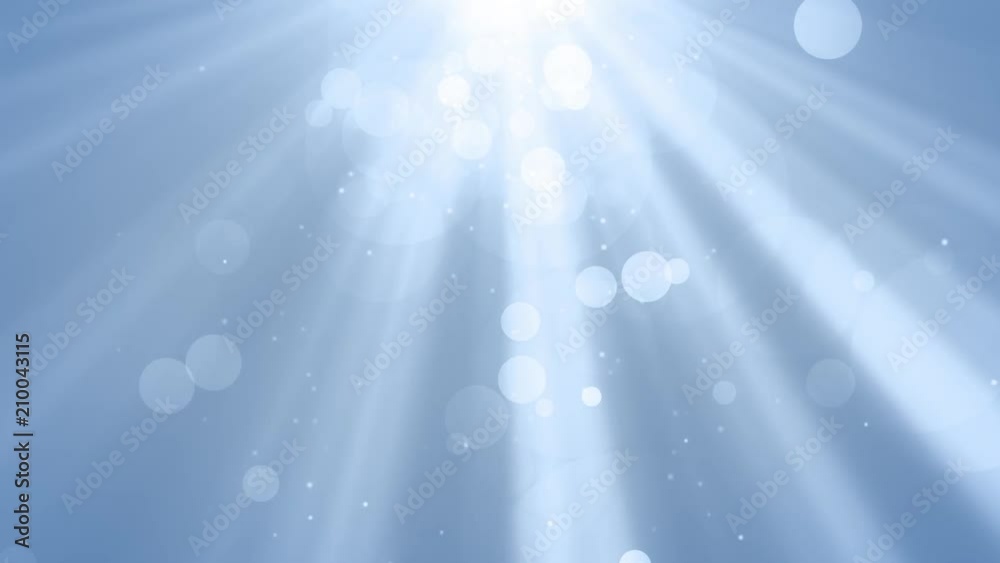 Subtle Heavenly Light Rays and Bokeh