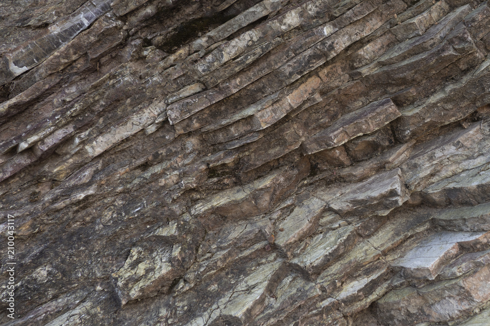 Soil cut-sandstone, stones, sand structure and layers Soil cut-sandstone, stones, sand structure and layers