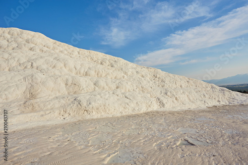 Calcite cliff of Pamukkale.